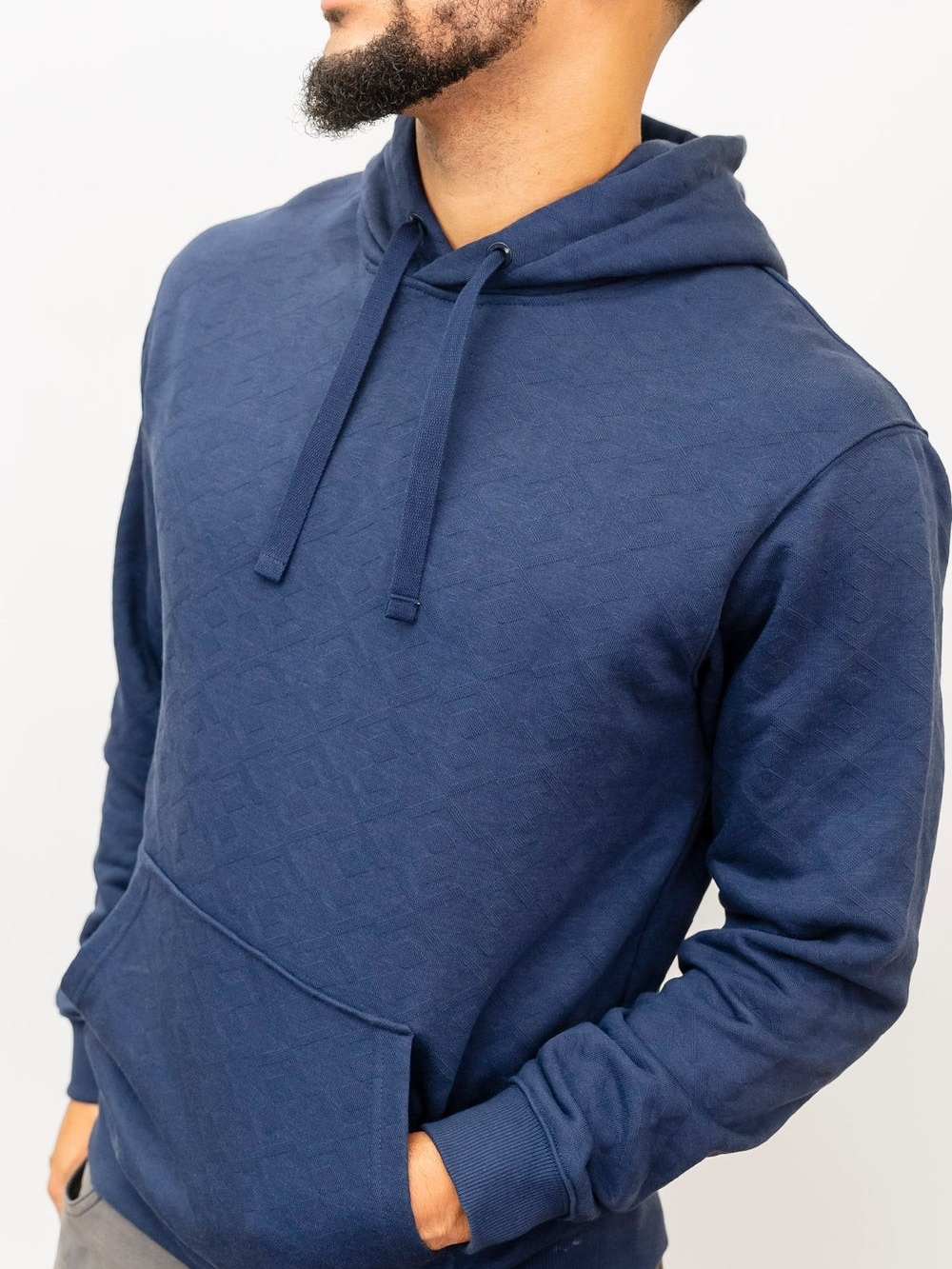 SCOTCH & SODA Jacquard Terry‎ Peacoat Hoodie SZ XL